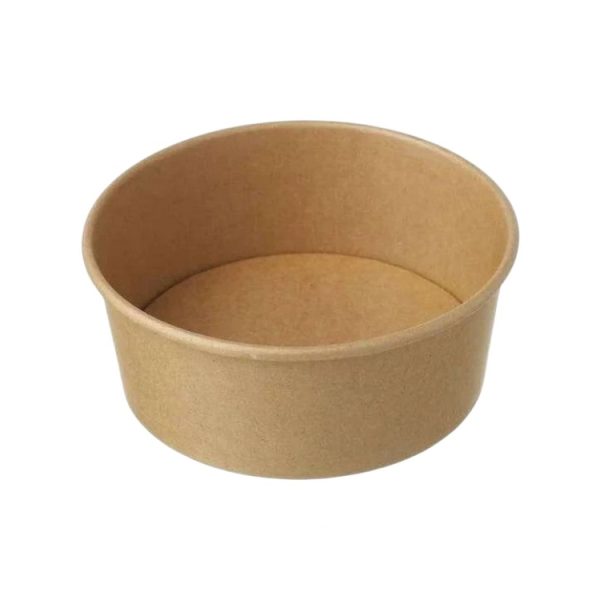 Papirnata posoda 1000 (1100) ml d=185 mm h=60 mm, kraft 50 kos