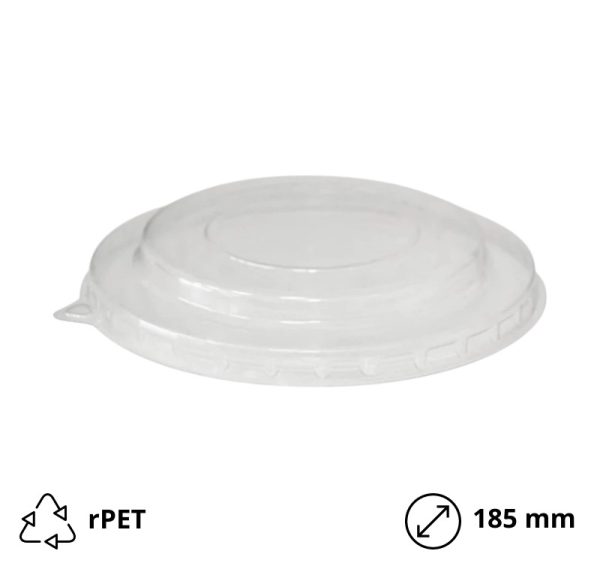 Pokrov rPET za posodico 1000 (1100) ml d=185 mm 50 kos