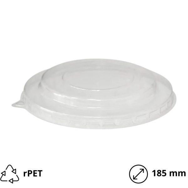 Pokrov rPET za posodico 1000 (1100) ml d=185 mm 50 kos