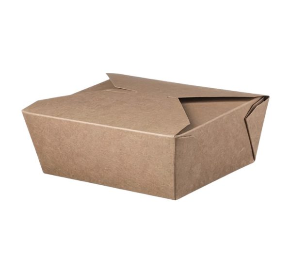 Papirnata posoda Take Away 1500 ml 170x145x65 mm, kraft 50 kos