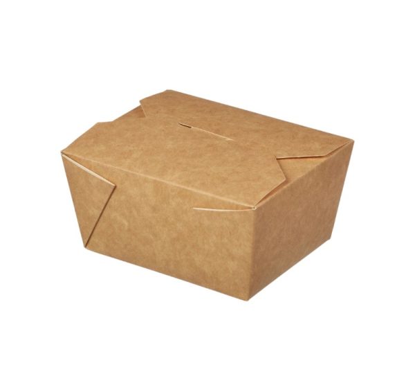 Papirnata posoda Take Away 900 ml 130x105x65 mm, kraft 50 kos