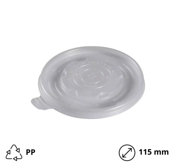 Pokrov PP d=115 mm prozoren 50 kos