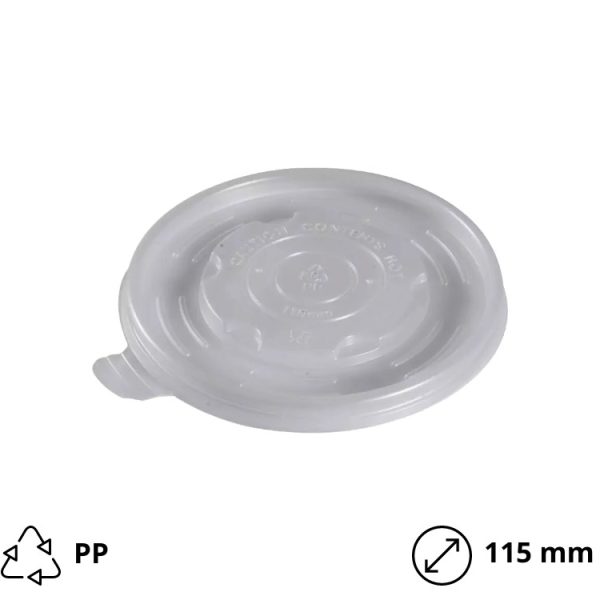 Pokrov PP d=115 mm prozoren 50 kos