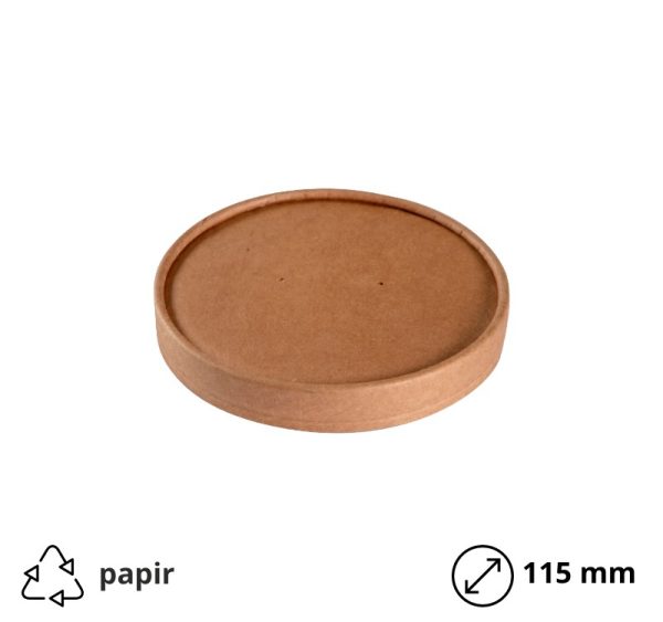 Pokrov papirnat d=115 mm kraft 25 kos