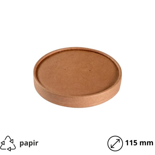 Pokrov papirnat d=115 mm kraft 25 kos