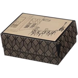 Škatla s pokrovom za sladice 30x30x10 cm STREET BOX [8 kos/pak]