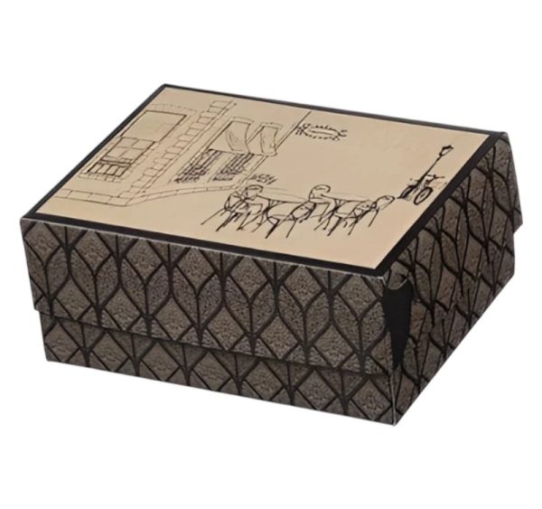 Škatla s pokrovom za sladice 30x30x10 cm STREET BOX [8 kos/pak]