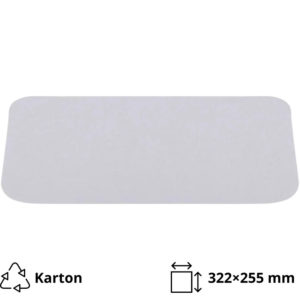 Pokrov za alu posodice 3180 ml 322×255 mm 50 kos