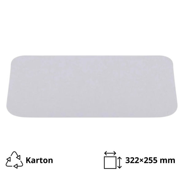 Pokrov za alu posodice 3180 ml 322×255 mm 50 kos
