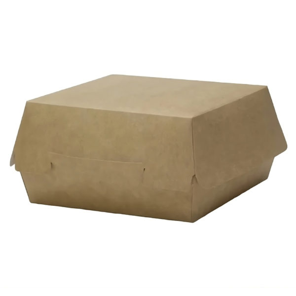 Burger embalaža 120x120x70 mm kraft (50 kos/pak)