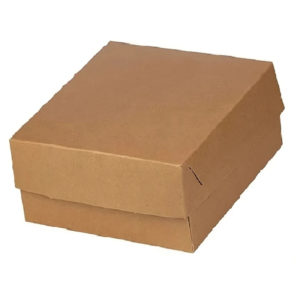 Škatla s pokrovom za sladice 17×12.6×7.8 cm  KRAFT  (inner metalised PET) (15 kos/pak)