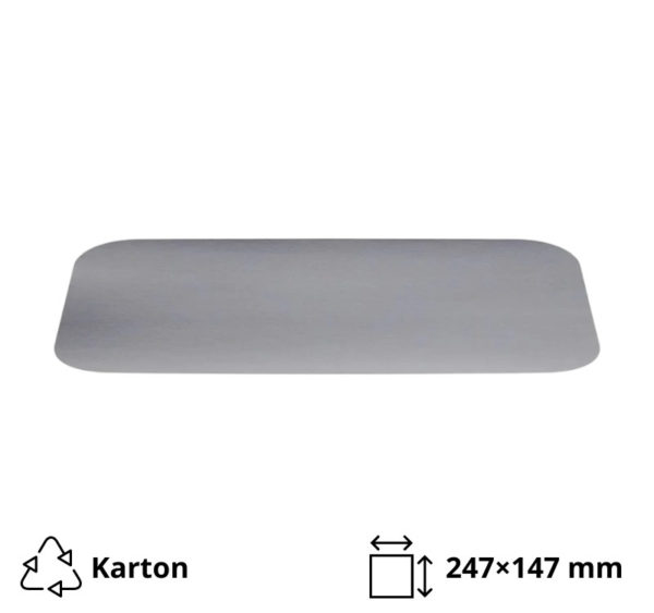 Pokrov za alu posodice 1125 ml 247×147 mm 100 kos