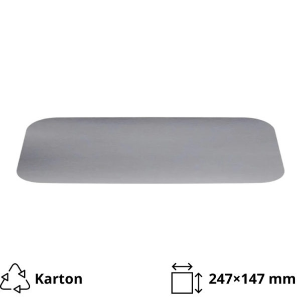 Pokrov za alu posodice 1125 ml 247×147 mm 100 kos