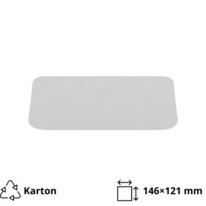 Pokrov za alu posodice 450 ml 146×121 mm 100 kos