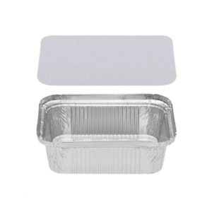 Alu posodica s pokrovom 450 ml 146x121x40mm 100 kos (komplet)