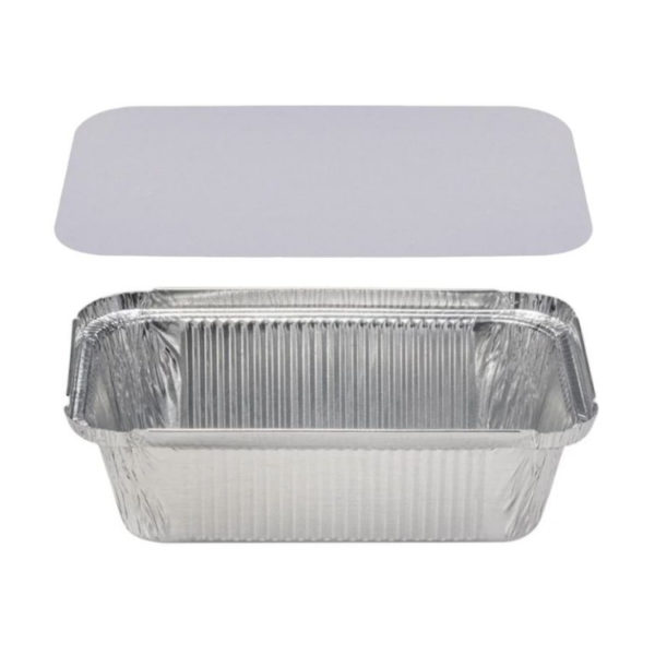 Alu posodica s pokrovom 900 ml 202x137x50mm, 100 kos (komplet)