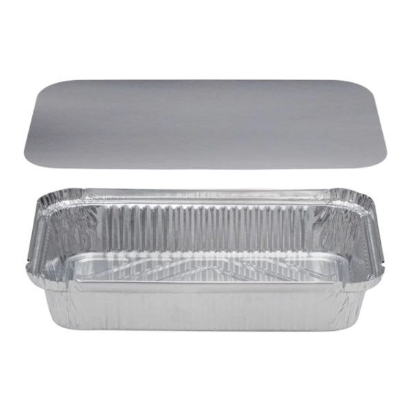 Alu posodica s pokrovom 1125 ml 247x147x45mm 100 kos (komplet)