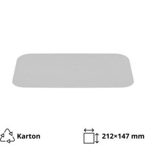 Pokrov za alu posodice 900 ml 202×137 mm 100 kos