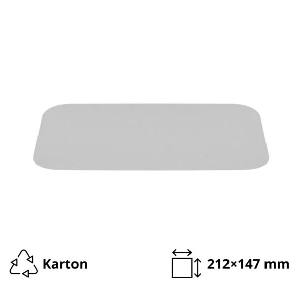 Pokrov za alu posodice 900 ml 202×137 mm 100 kos