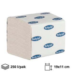 Toaletni papir, 2 sl., 250 list, 19*11 cm., Celuloz