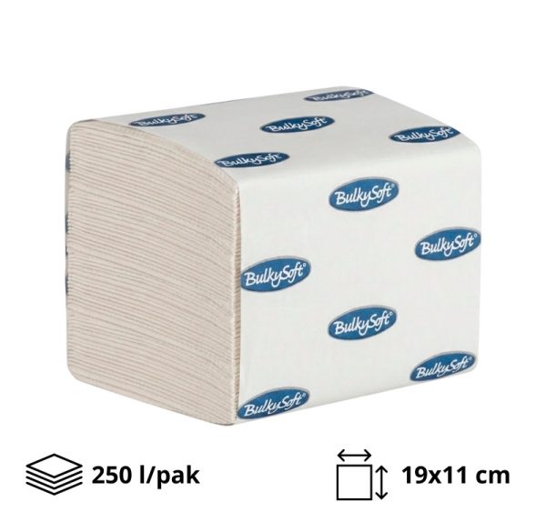 Toaletni papir, 2 sl., 250 list, 19*11 cm., Celuloz