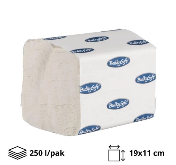 Toaletni papir, 2 sl., 250 list, 19*11 cm., Celuloz