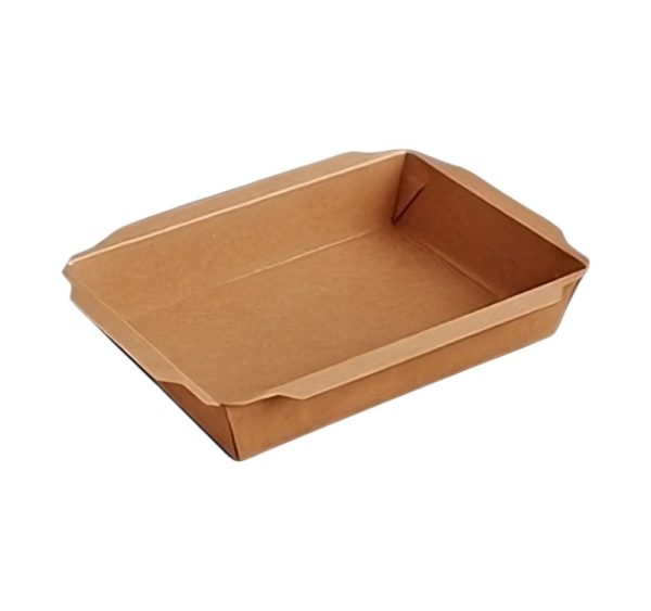 Papirnata posoda 750 ml 150x100x45 mm total kraft, brez pokrova 50 kos