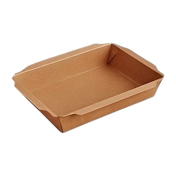 Papirnata posoda 750 ml 150x100x45 mm total kraft, brez pokrova 50 kos