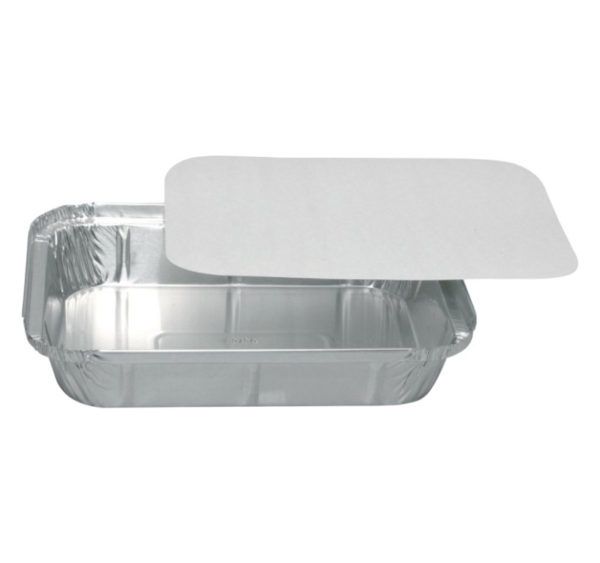 Alu posodica s pokrovom 1100 ml  227x174x42 mm, 100 kos (komplet)