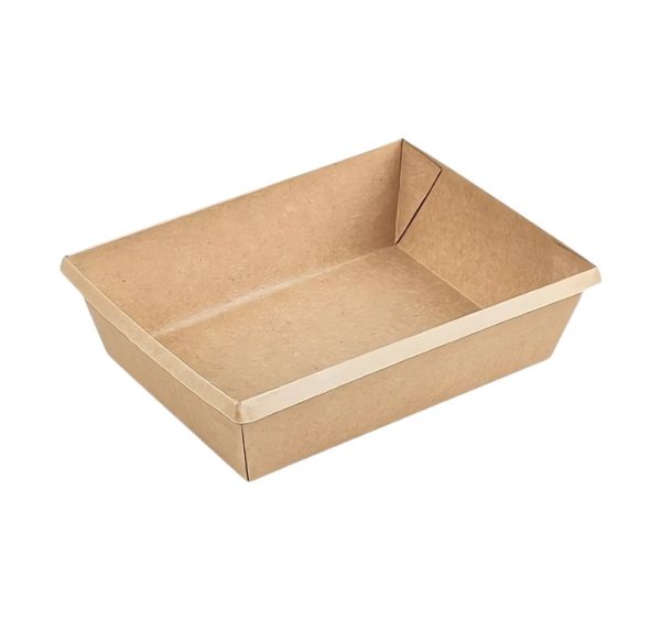 Papirnata posoda OneClick 500 ml, 120х160×45 mm, kraft/kraft, brez pokrova 50 kos