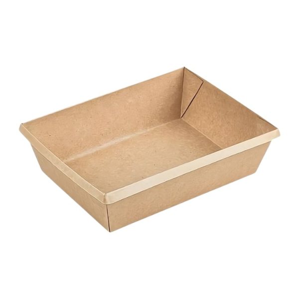 Papirnata posoda OneClick 500 ml, 120х160×45 mm, kraft/kraft, brez pokrova 50 kos