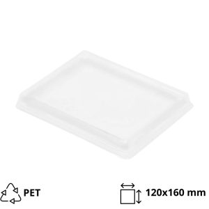 Pokrov raven za posodo OneClick 500 ml 120×160 mm 50 kos