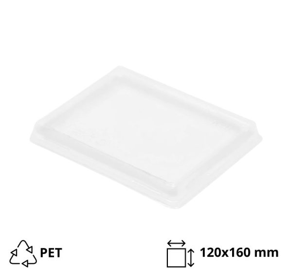 Pokrov raven za posodo OneClick 500 ml 120×160 mm 50 kos