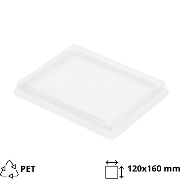 Pokrov raven za posodo OneClick 500 ml 120×160 mm 50 kos