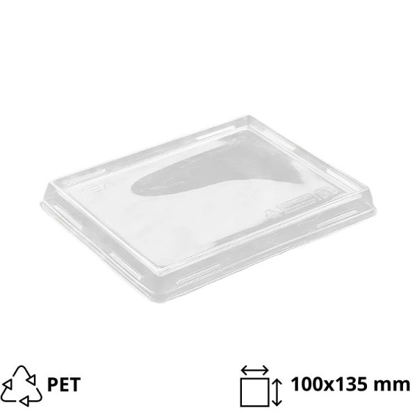 Pokrov za posodo One Click 100×135 mm prozoren, raven 50 kos