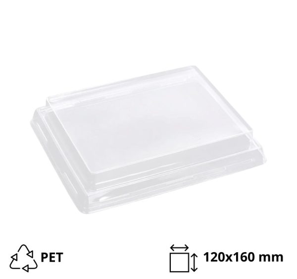 Pokrov za posodo One Click 120×160 mm, prozoren, h=20 mm 50 kos