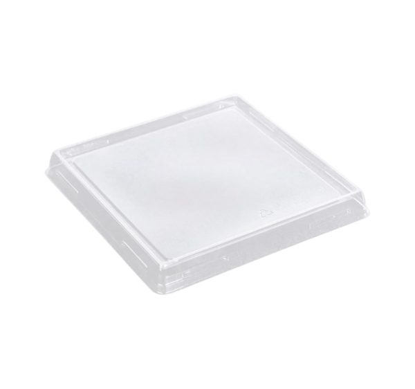 Pokrov za posodo One Click 130×130 mm, prozoren, raven 50 kos
