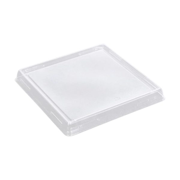 Pokrov za posodo One Click 130×130 mm, prozoren, raven 50 kos
