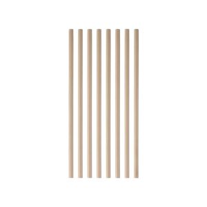 Slamice papirnate d=8 mm l=197 mm kraft 100 kos/pak