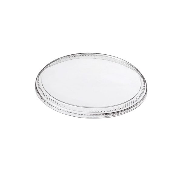 Pokrov rPET za posodico Vintage 700 ml d=119 mm h=13 mm 50 kos