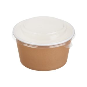 Papirnata posoda s pokrovom Tambien ECO 720 ml d=135 mm h=68 mm kraft, 50 kos (komplet)