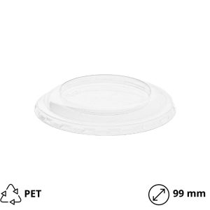Pokrov za skodelice PET d=99 mm prozoren [15 kos/pak]