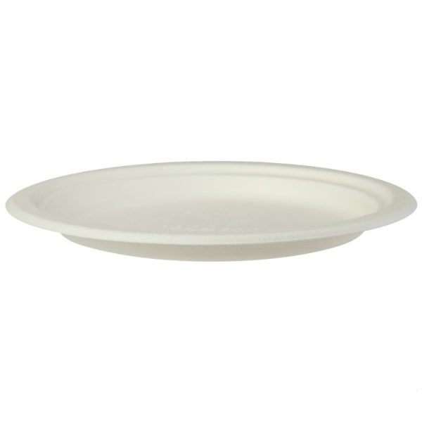 Krožnik BIO d=220 mm h=20 mm bele 50 kos