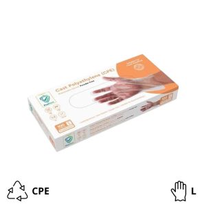Rokavice СPE brez pudra 100 kos/pak L