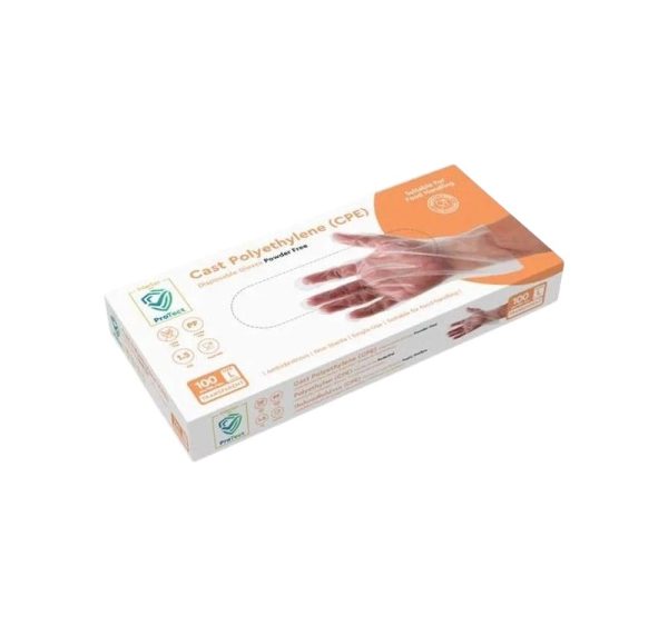 Rokavice СPE brez pudra 100 kos/pak L