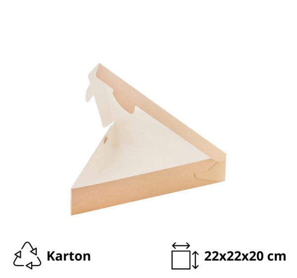Škatla za pito / pizza 220х220х200 mm kraft [50 kos/pak]