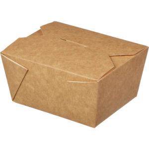 Papirnata posoda Fold Box 600 ml 110x90x65 mm kraft 25 kos