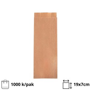 Papirnata vrečka 19×7сm kraft 1000/pak