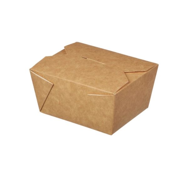 Papirnata posoda Fold Box 600 ml 110x90x65 mm kraft 25 kos