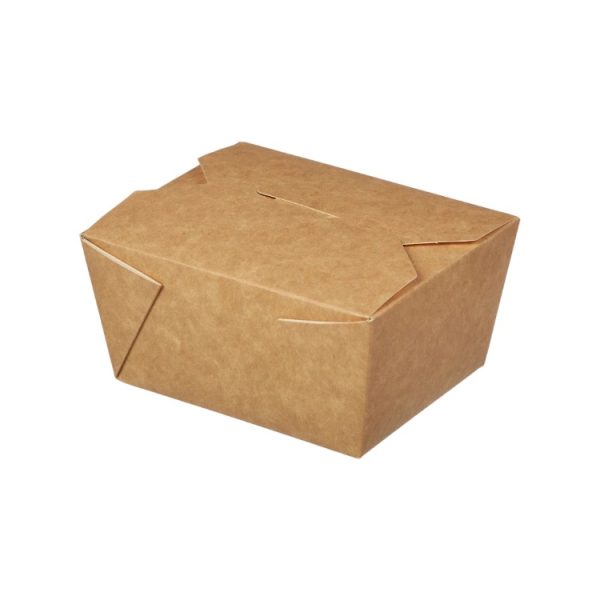 Papirnata posoda Fold Box 600 ml 110x90x65 mm kraft 25 kos